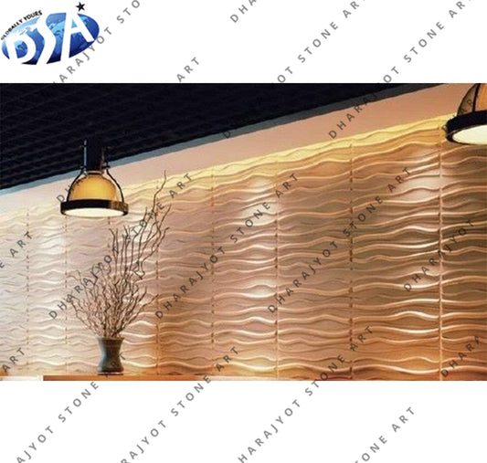 Luxury Decorative Feature Hand-Carved Stone Wall Panel