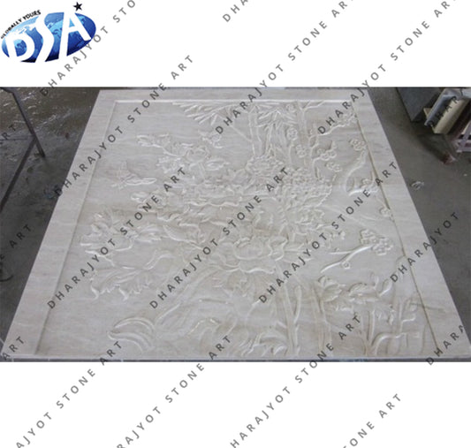 Modern Wall Art Interior Decorative 3D White Marble Wall Panel