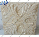 Carved Sandstone Flower Decorate Wall Panel