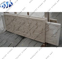 Custom Design Hand Carved Floral Stone Wall Panel