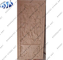 Exquisite Hand-Carved Floral Basket Sandstone Wall Panel