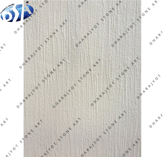 Natural Textured Surface Stone White Finish Sandstone Wall Panel