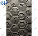 Luxurious Modern 3D Hexagonal Pattern Black Stone Wall Panel