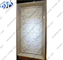 Hand Carved White Decorative Classic Floral Stone Wall Panel