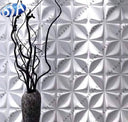 Modern Handcrafted White Stone Wall Panel