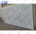 Modern Pattern Handcrafted White Stone Decorative Wall Panel