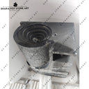 Unique Handcrafted Designer Black Marble Pedestal Wash Basin