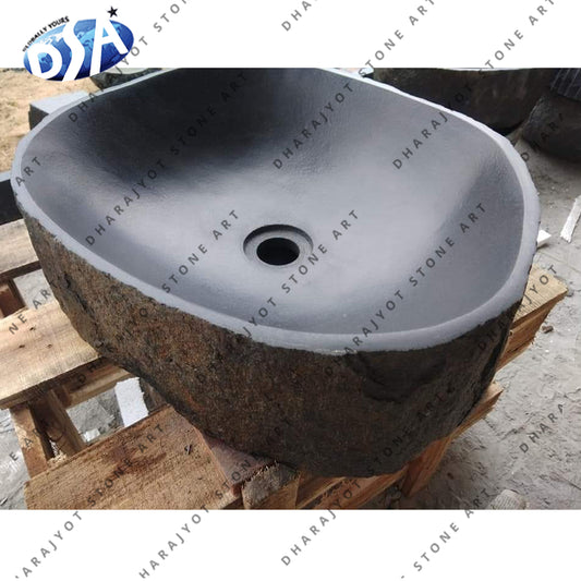 Black Basalt Stone Wash Basin