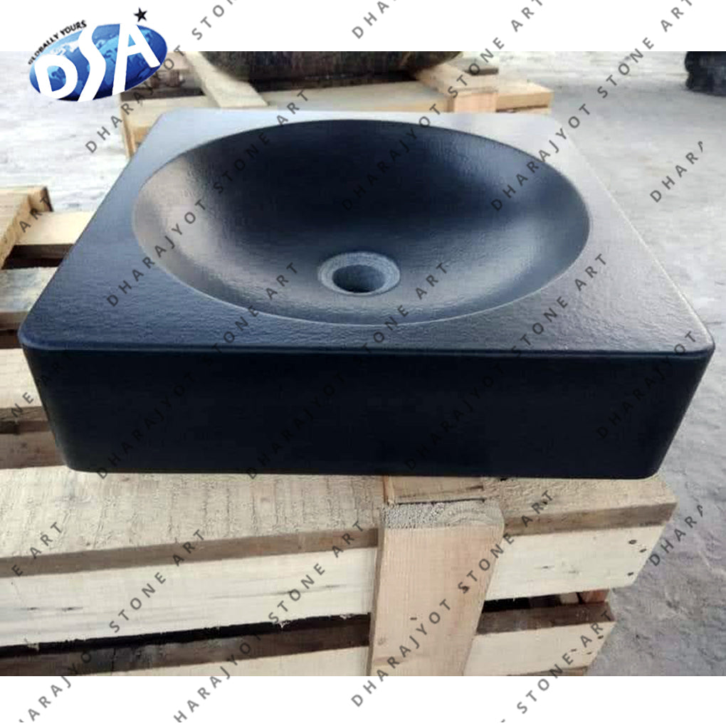 Black Marble Sinks Round Basin Sink