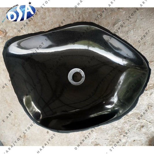 Black Granite Bathroom Washbasin