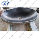Black Marble Oval Shape Bathroom Sink