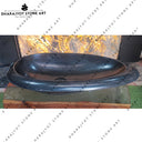 Freestanding Customized Natural Black Stone Countertop Basin