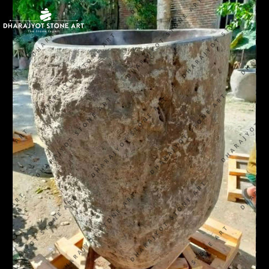 Natural Marble Pedestal Wash Basin