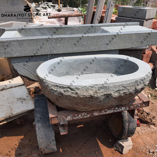 Hand Carved Highly Polish Natural Stone Washbasin