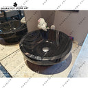 Polished Black Marble Premium Bath Sink