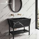 European Marble Veneer Single Bathroom Washbasin