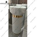 White Stone Pedestal Wash Basin