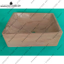 Polished Marble 2 Sinks Wash Basin for Bathroom