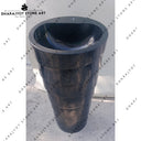 3 Feet Black Marble Pedestal Wash Basin