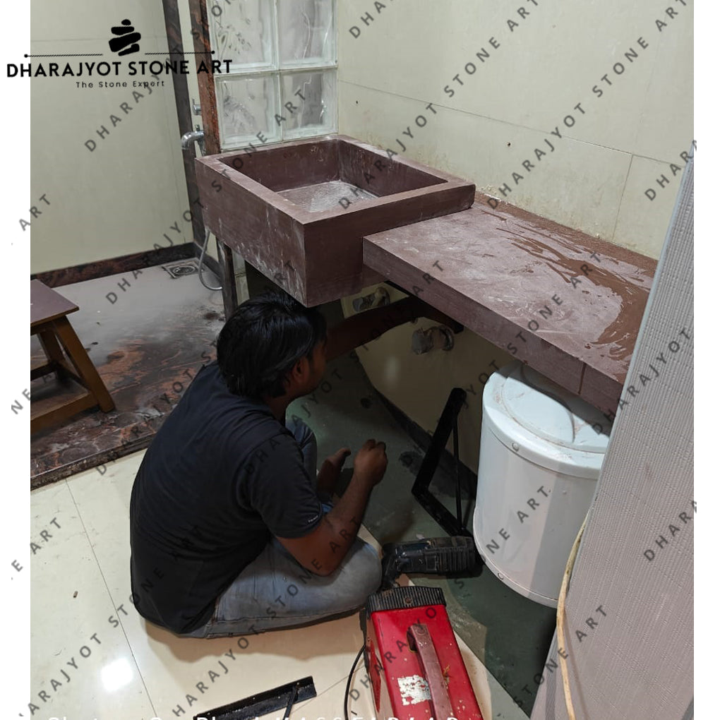 Customization Marble Stone Polished Decoration Bathroom Counter top