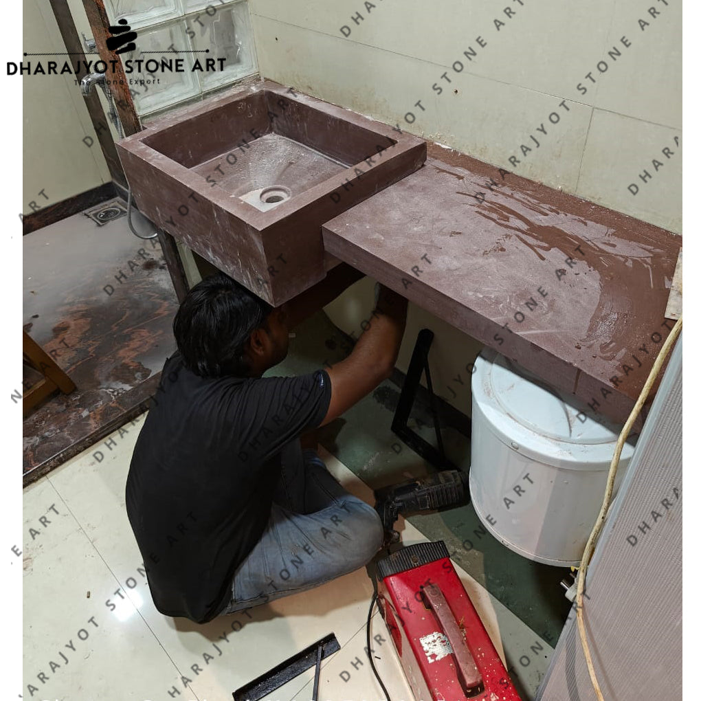 Customization Marble Stone Polished Decoration Bathroom Counter top