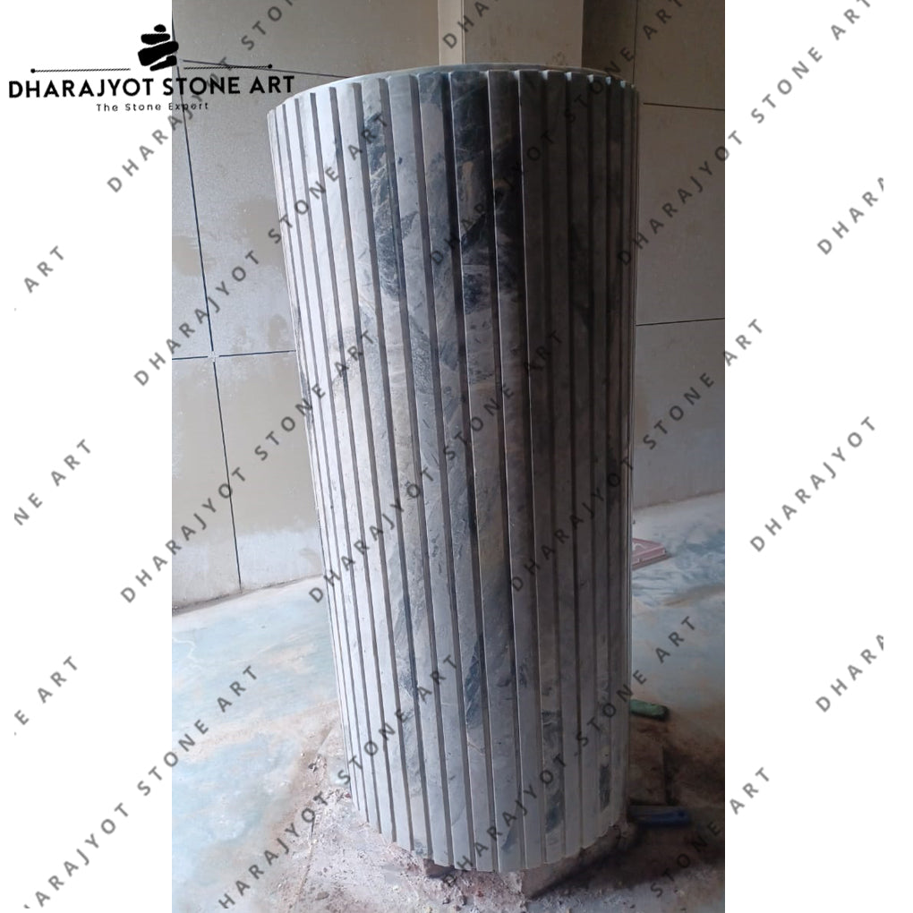 Modern Design Indoor Natural White Marble Stone Hand Wash Basin