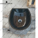 Natural Black Marble Stone Bathroom Vanity Basin
