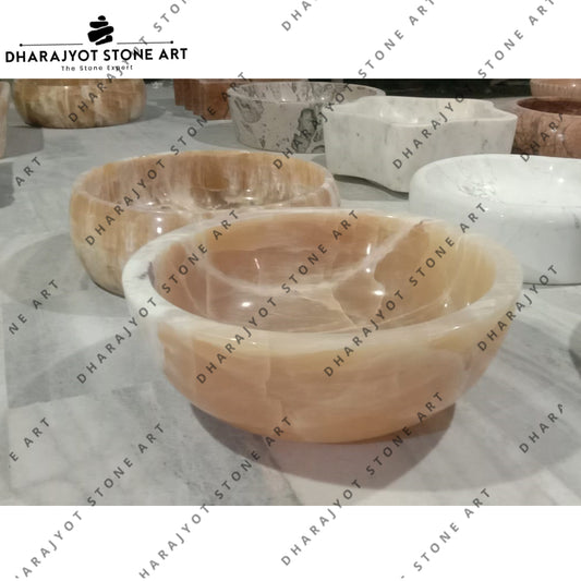 Onyx Marble Natural Stone Kitchen-Top Basin