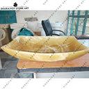 Natural Stone Custom Size Marble Wash Basin Countertop Sinks