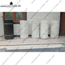 White Marble Design Round Modern Hand Wash Basin