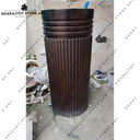 Home Bathroom Free Standing Natural Pedestal Wash Basin
