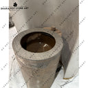 Grey Colour Natural Stone Pedestal Wash Basin
