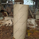 Customize Pedestal Marble Round Handmade Natural Stone Washbasin
