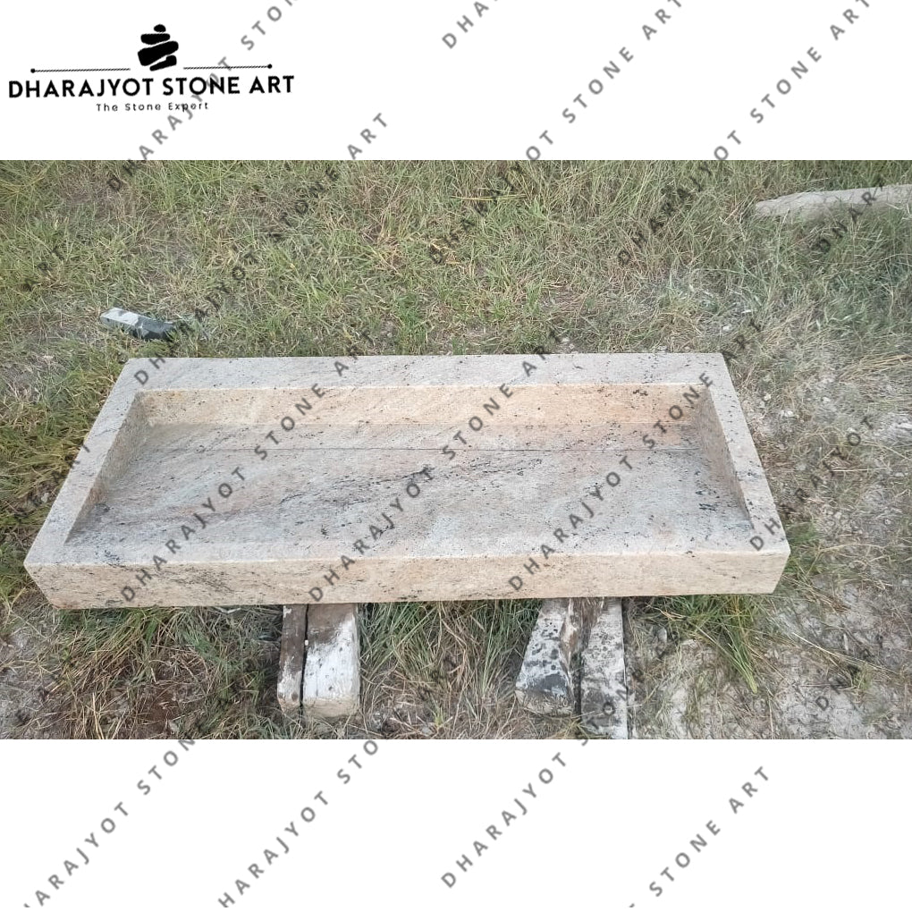 Natural Stone Rectangle & Oval Sinks for Luxury Bathrooms