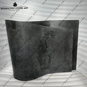 Luxury Bathrooms Curved Black Basalt Washbasin