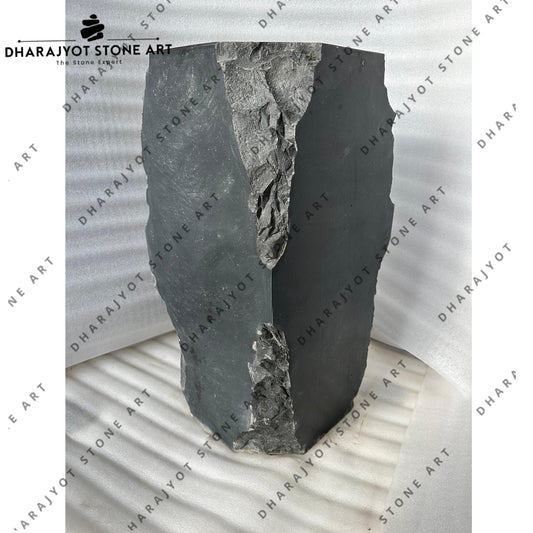Natural Rock Modern Black Basalt Stone Washbasin