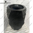 Natural Rock Modern Black Basalt Stone Washbasin