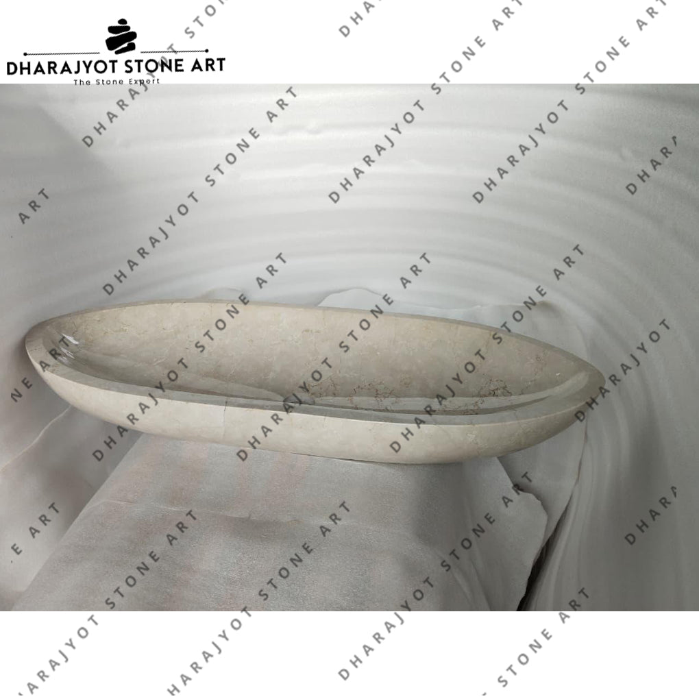 Home Indoor Modern Design Hand Carved White Marble Washbasin