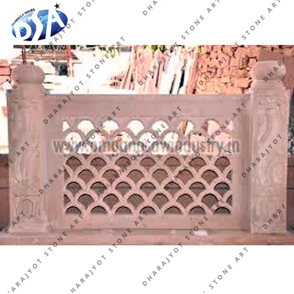 Red Sandstone Home Decoration Jalli Screen