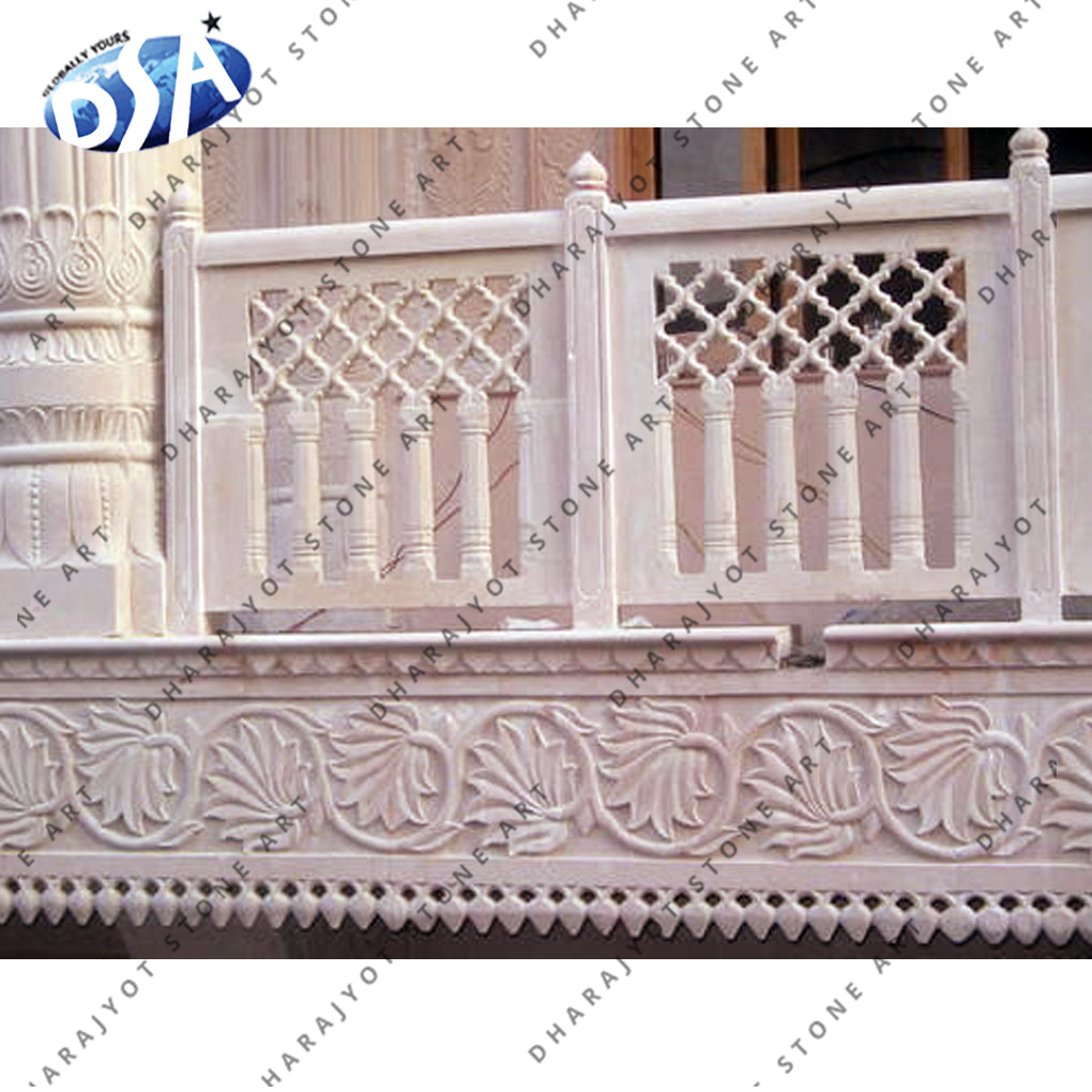 Balcony Sandstone Railings Jalli Screen – Dharajyot Stone Art