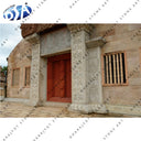 Modern Sandstone White Hand Carving Work Entrance Gate