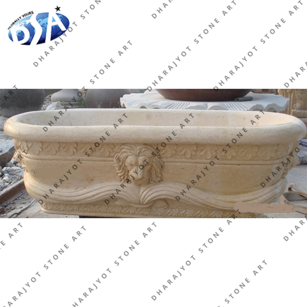 Modern Natural Marble Stone Bathtub