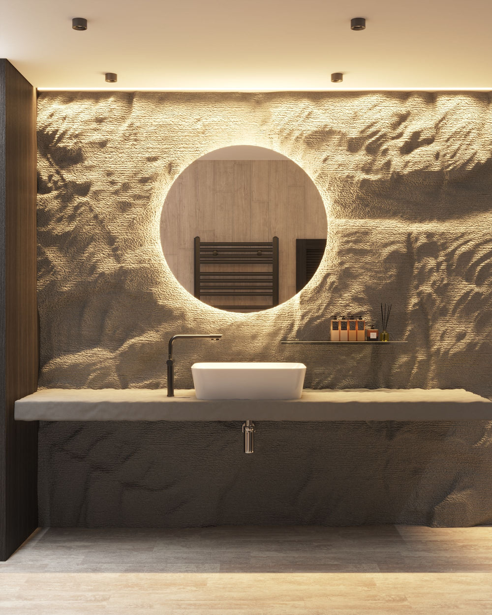 Cafe Washroom Wall & Sink