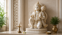 <p>Marble Stone Hanuman Murti Statue</p>