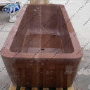 Polished Brown Marble Bathtub