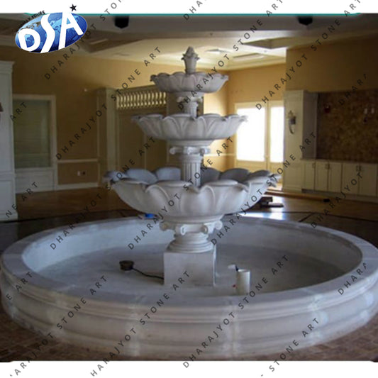White Marble Garden Decoration Fountain