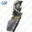European Style Black Granite Stone Hand Carving With Name Monument