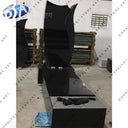 Designer Black Granite Ledger Long Base Monument