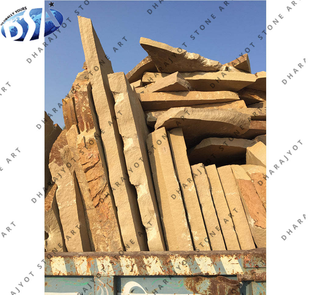 Lalitpur Yellow Sandstone Tiles Slabs