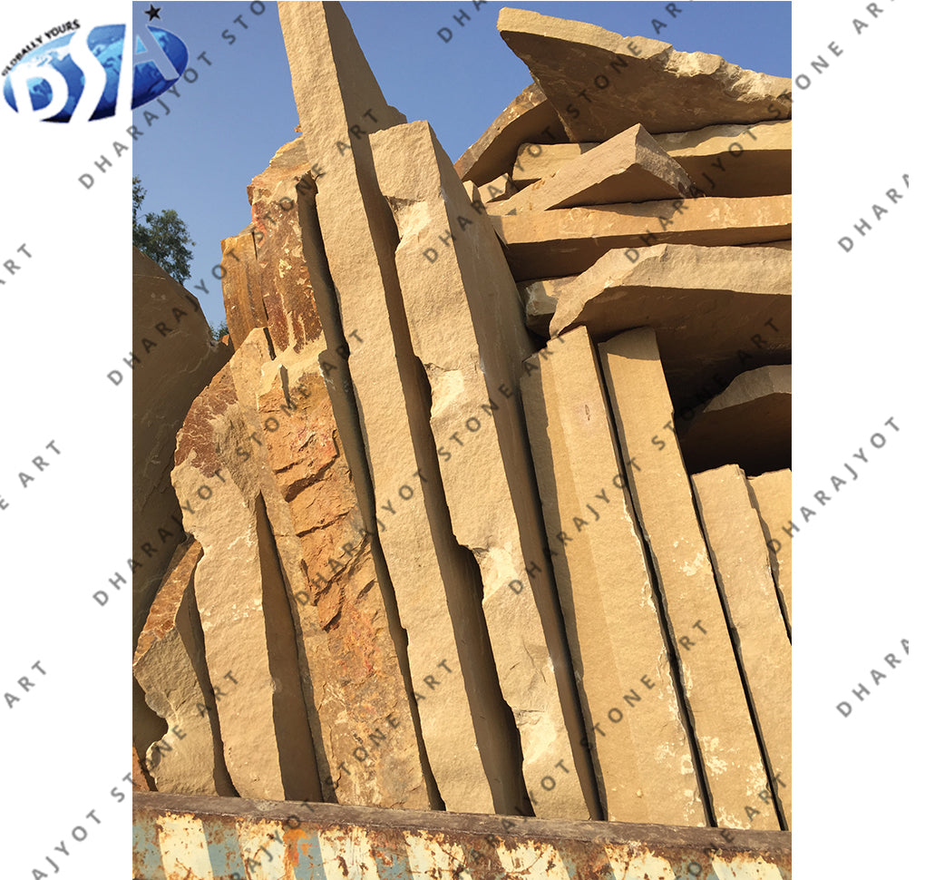 Lalitpur Yellow Sandstone Tiles Slabs